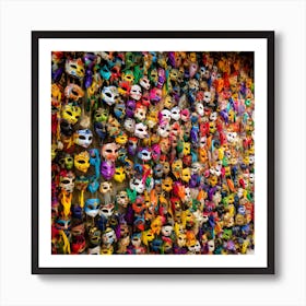 Mardi Gras Masks 111029 Art Print