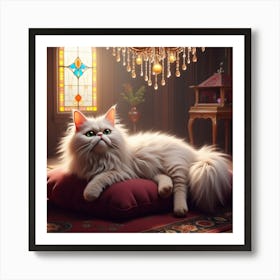 Princess Cat Art Print