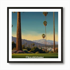 Palm Trees In Palm Springs Art Print