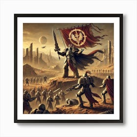 A Dramatic Scene Illustrating The Formation Of The Martian Dominion Art Print