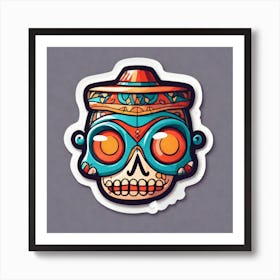 Day Of The Dead Skull 53 Art Print