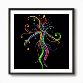 Abstract Woman Art Print