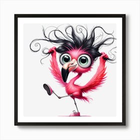 Pink Flamingo 2 Art Print