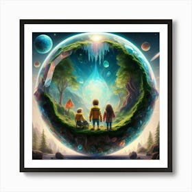 Extreme Closeup Highly Detailed Illustrati Art Print