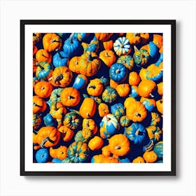 Splashing Pumpkins Art Print