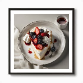 Dessert On A Plate Art Print