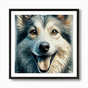 Husky Dog 3 Art Print