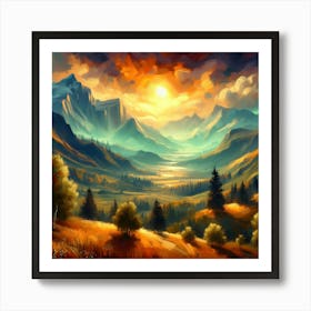 Enchanted Horizon 30 Art Print