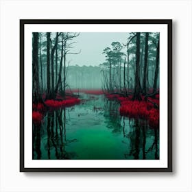 Red Swamp Art Print