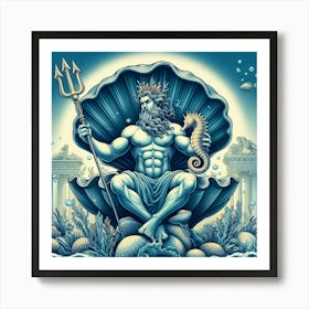 God Of The Sea 1 Art Print