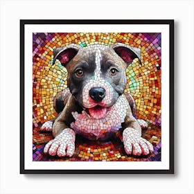 Pit Terrier Dog Art Print
