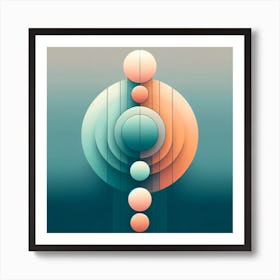 Abstract Spheres Art Print