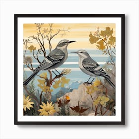 Bird In Nature Mockingbird 2 Art Print