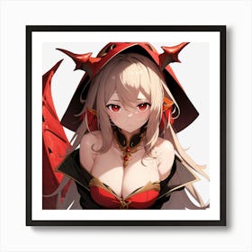 Dragon Girl Art Print