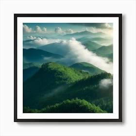 Blue Ridge Mountains Art Print