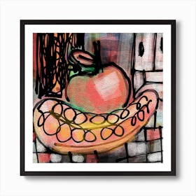 Apple And Banana Art Print