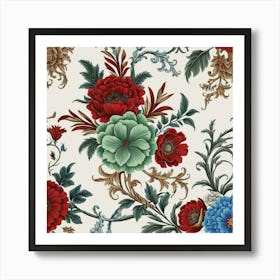 Floral Pattern 6 Art Print