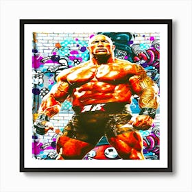 Dwayne Johnson 2 Art Print