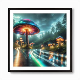 Mushroom Road Art Print