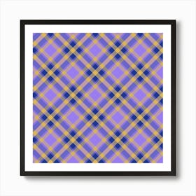 Plaid Fabric 28 Art Print