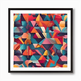 Abstract Geometric Pattern 2 Art Print