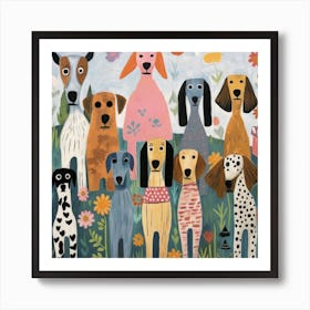 Puppy Love Palette 5 Art Print