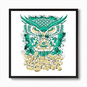 Illuminati Owl Art Print