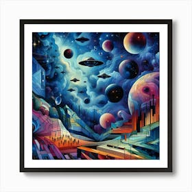 Alien City Art Print