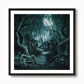 Dark Forest Art Print