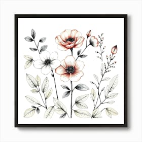 Floral Bouquet 3 Art Print