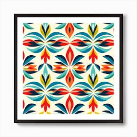 Abstract Floral Pattern Art Print