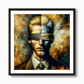 Blindfolded Man 9 Art Print