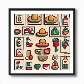 Pixel Art 33 Art Print