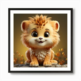 Cute Lion 7 Art Print