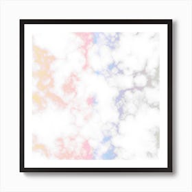 Pastel Glossy Marble Art Print