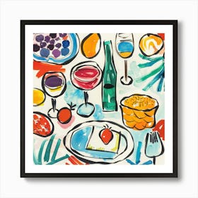 Summer Wine Matisse Style 12 Art Print