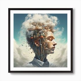 Clear Mind Abstract Thoughts 1 Art Print