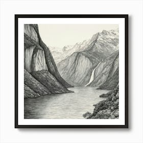 Fjords Of Norway Art Print