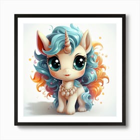 Cute Unicorn 3 Art Print