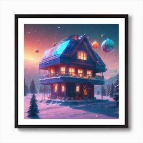 Christmas House 117 Art Print