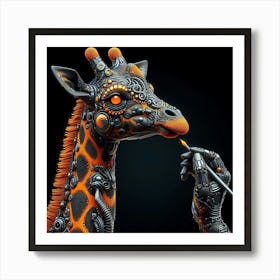 Robot Giraffe 1 Art Print