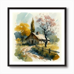 Watercolor Painting Art Print