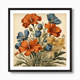 Bouquet Of Flowers Art Print