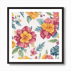 Floral Pattern 11 Art Print