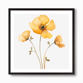 Yellow Poppy Art Print