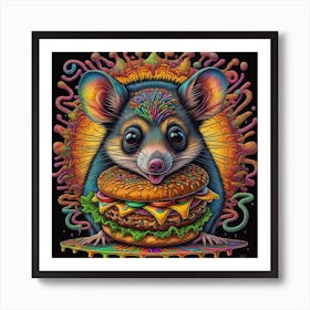 Mouse Burger Art Print