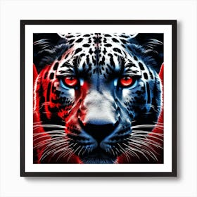 Leopard With Red Eyes 2 Art Print