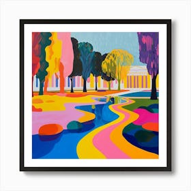 Abstract Park Collection Schnbrunn Palace Gardens Vienna 3 Art Print