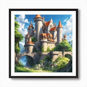 Castle In The Forest 6 Art Print