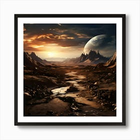 Desert Landscape 5 Art Print